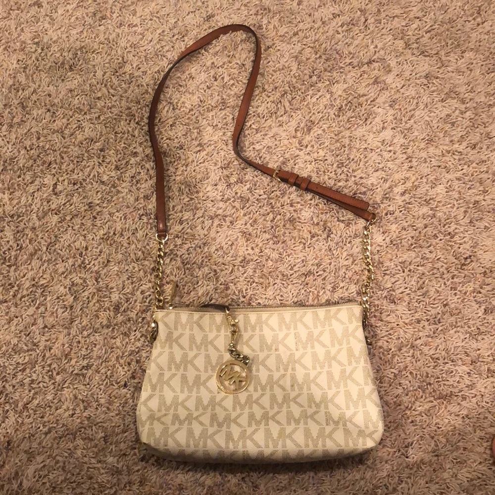 michael kors white purse